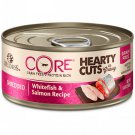 Wellness CORE Hearty Cuts Natural Grain Free Whitefish & Salmon Wet Cat Food, 5.5 oz., Case of 24