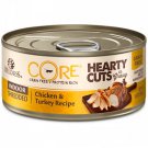 Wellness CORE Hearty Cuts Natural Chicken & Turkey Wet Indoor Cat Food, 5.5 oz., Case of 24