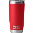 5pcs YETI 20 oz. Rambler Tumbler with MagSlider Lid, Rescue Red