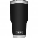 5pcs YETI 30 oz. Rambler Tumbler with MagSlider Lid, Black
