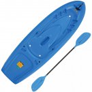 Lifetime Youth Recruit Kayak and Paddle Package, Length: 6'6", Blue