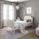 Little Seeds Monarch Hill Clementine Twin Canopy Bed, White