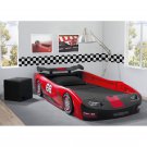 Aashish Twin Cars Bed by Zoomie Kids, Red