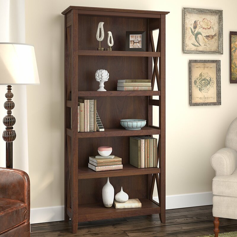 Sand & Stable Veda Bookcase, Bing Cherry