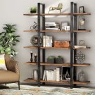 Williston Forge Melia Etagere Bookcase, Brown/Black