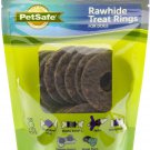 PetSafe Busy Buddy Natural Rawhide Rings Dog Treats, size C,  6 count