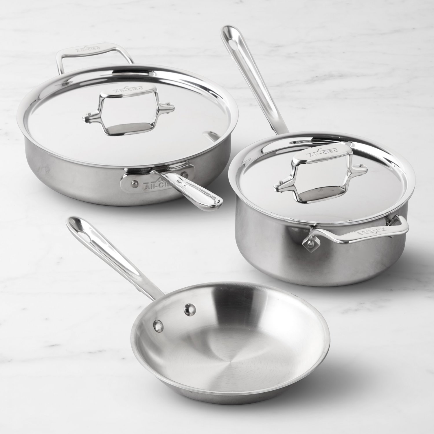 AllClad d5 StainlessSteel 5Piece Cookware Set
