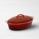 Le Creuset Heritage Stoneware Oval Covered Casserole, Red