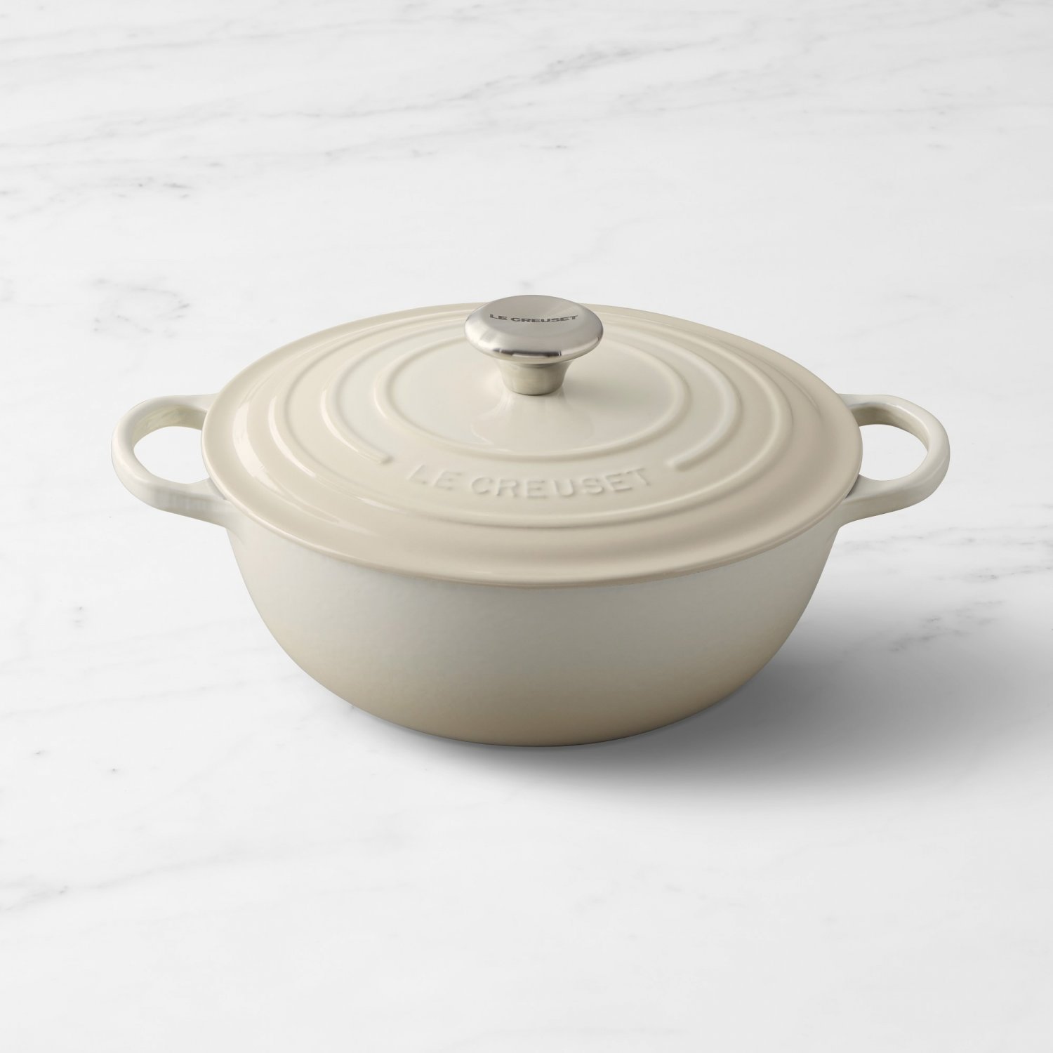 Le Creuset Enameled Cast Iron Soup Pot, 4 1/2-Qt. Meringue