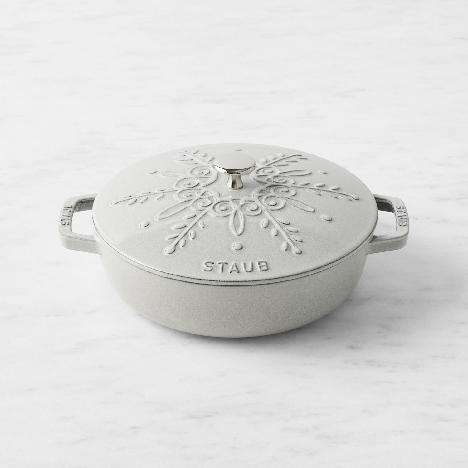 Staub Enameled Cast Iron Snowflake Braiser, 2 1/2Qt.