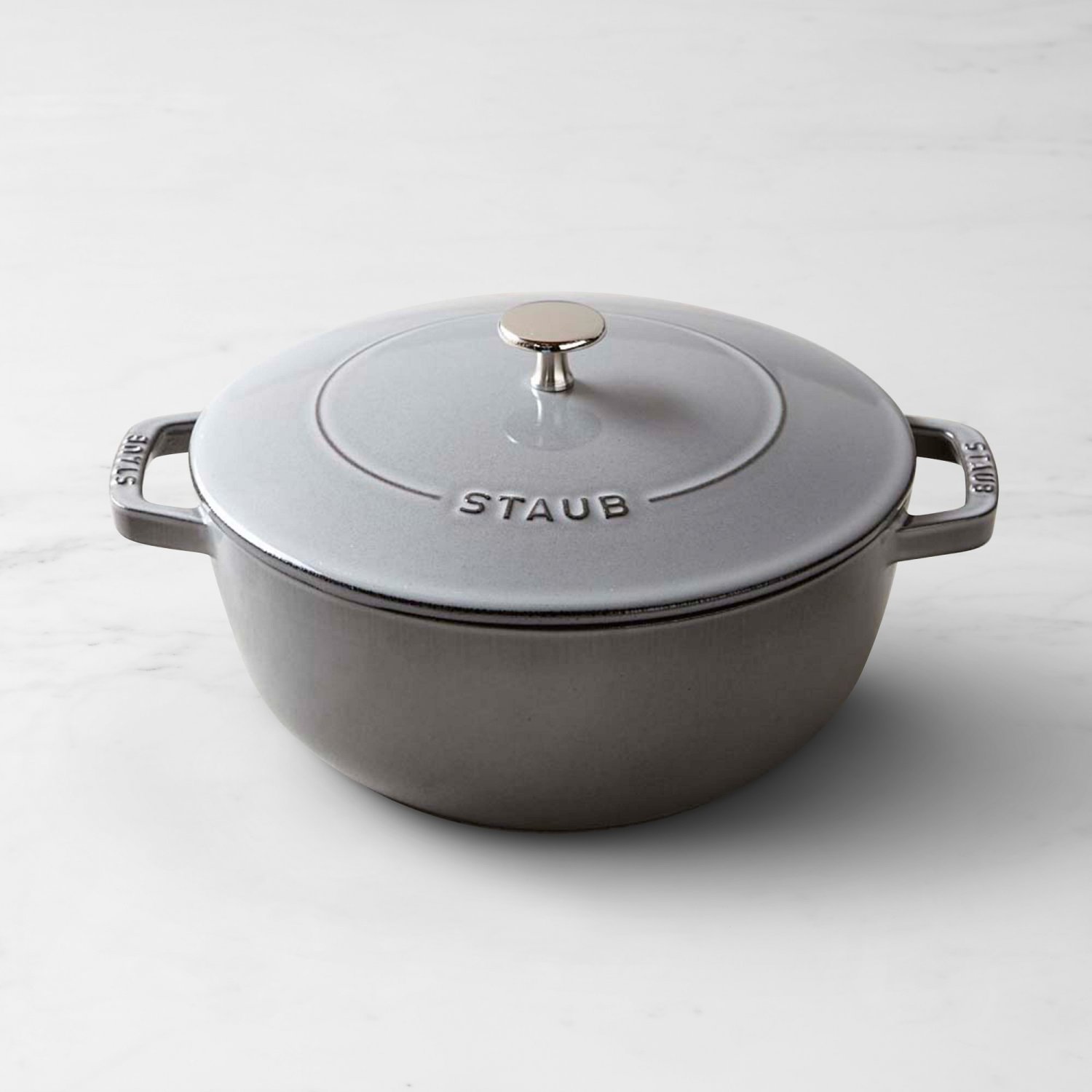 Staub Enameled Cast Iron Essential French Oven, 3 3/4Qt., Graphite