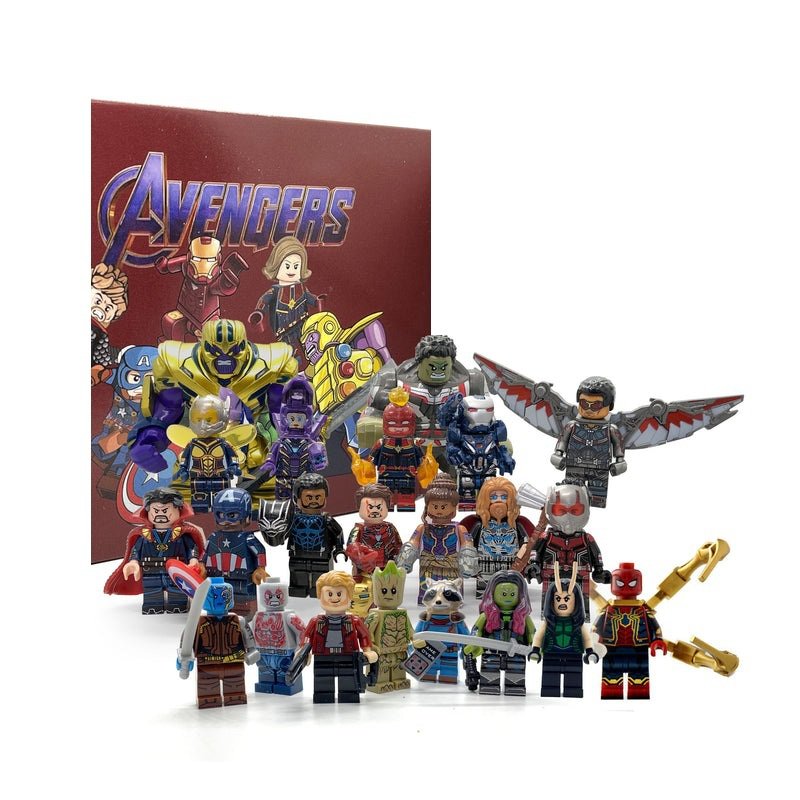 22pcs Avengers Vs. Thanos Marvel Spider-Man Black Panther Ant-Man Minifigures