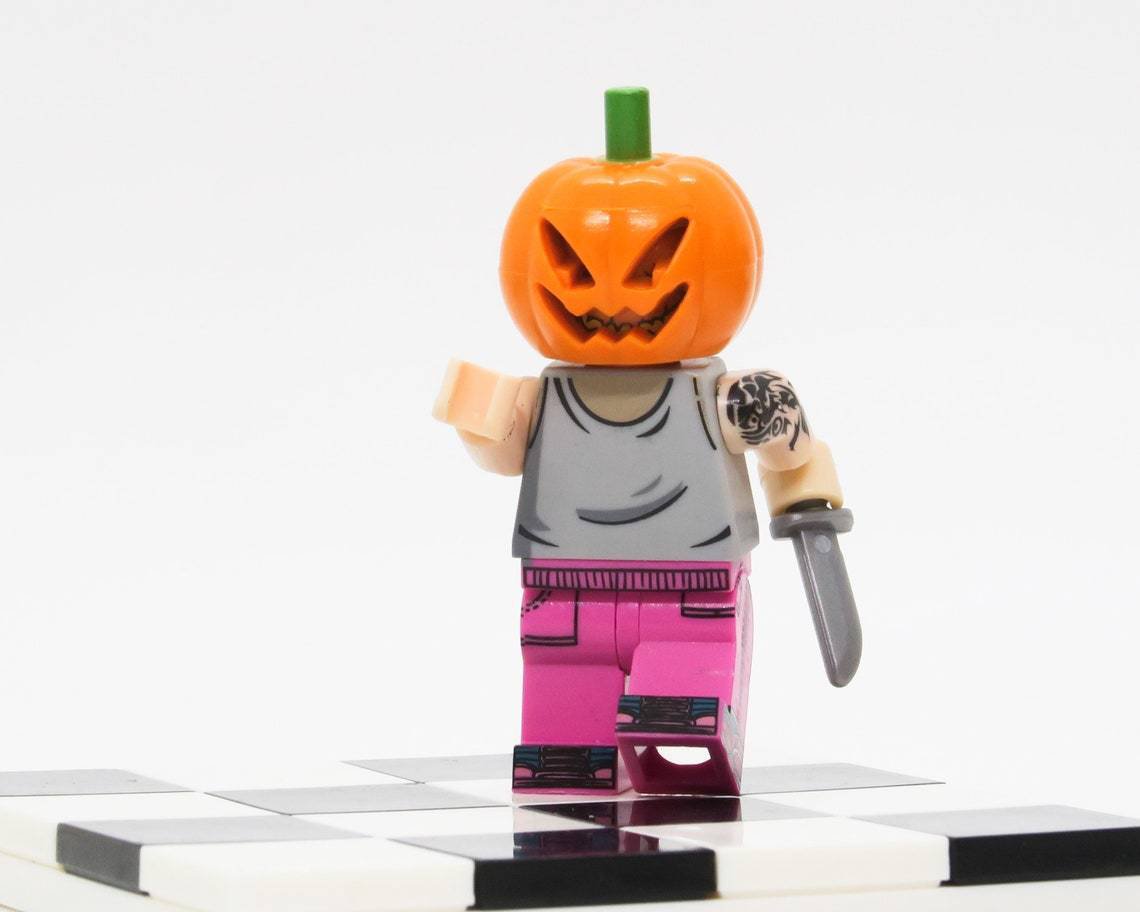 Pumpkin Killer Halloween Minifigures Weapon and Accessories Building Blocks Toys