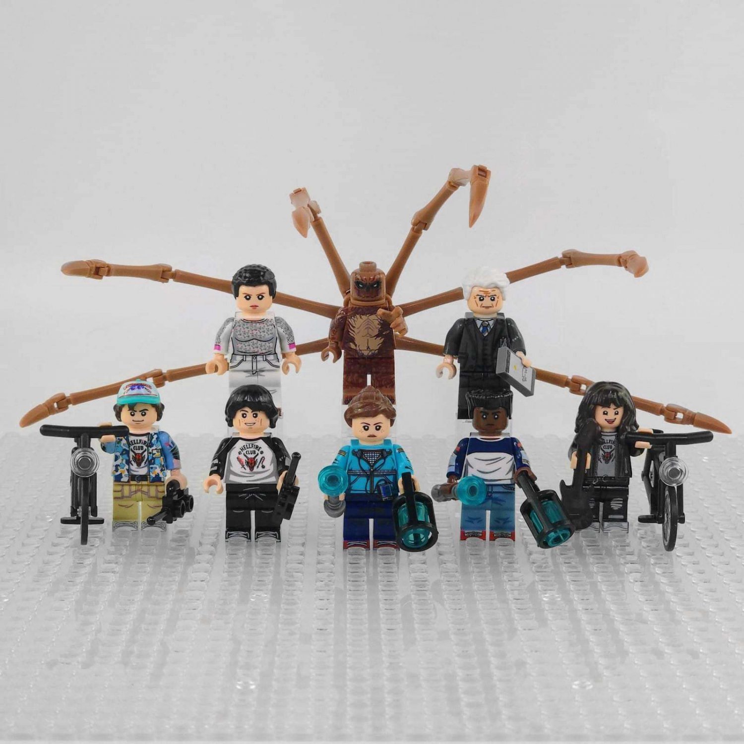 8pcs Stranger Things The Mind Flayer Eleven Vecna Minifigures Set Accessories