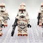 10pcs Star Wars Phase 2 Desert Clone Troopers Minifigures Weapons Accessories