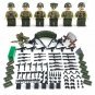 WW2 US Army Asia–Pacific War Soldier Officer Minifigures Weapons Accessories