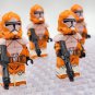 10pcs Star Wars Phase 2 Bomb Squad Troopers Minifigures Weapons and Accessories