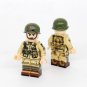 4pcs WW2 US Army 101st Airborne Paratroopers Minifigures Weapons Accessories