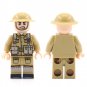 4pcs WW2 British Infantry UK Army Soldiers Minifigures Weapons and Accessories