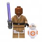 8pcs Star Wars Ahsoka Rahm Kota Obi-Wan C3PO Mace Windu 187th Legion Minifigures