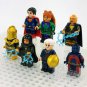 8pcs Black Adam Hawkman Doctor Fate Cyclone Atom Smasher Kent Nelson Minifigures