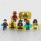7pcs Black Adam Sabbac Doctor Fate Hawkman Cyclone DC Superhero Minifigures Toys