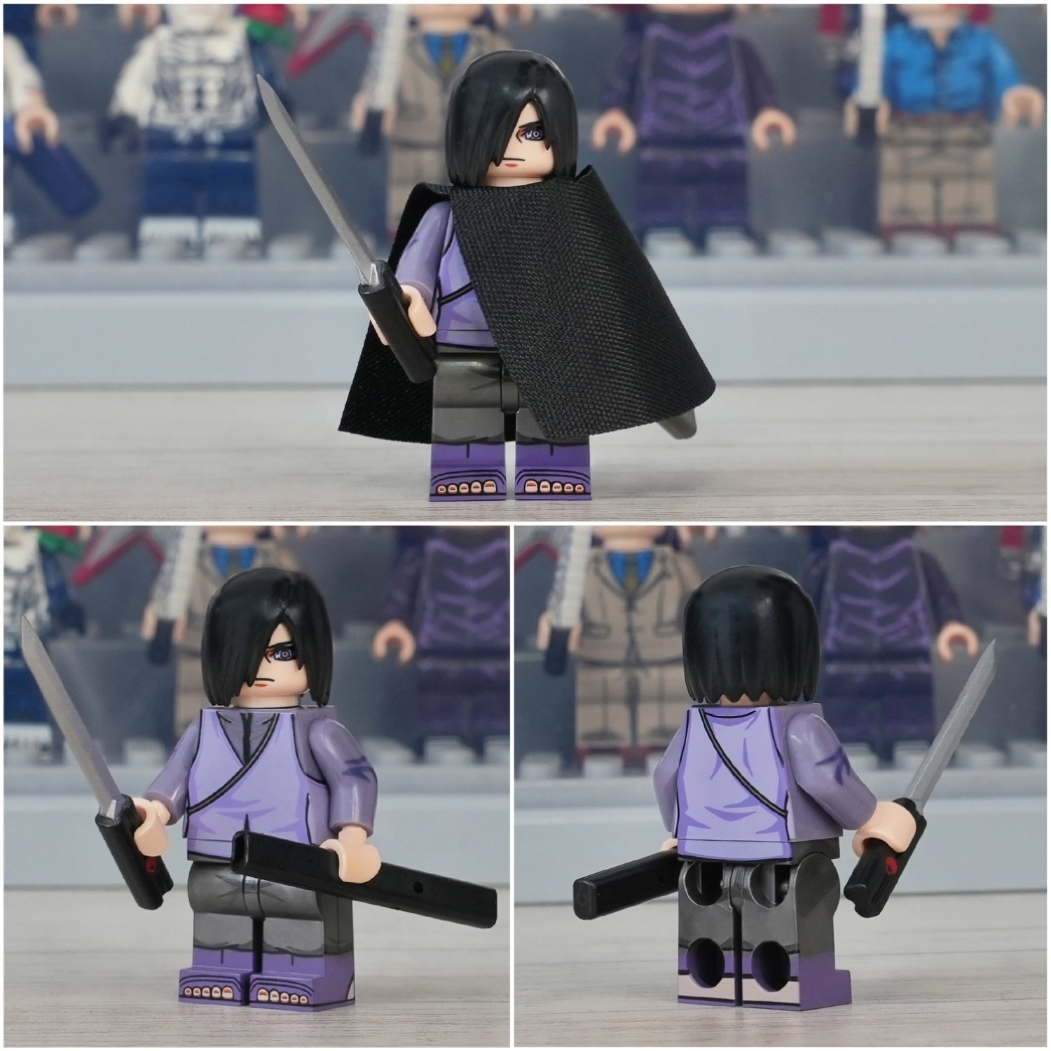 Sasuke Uchiha Boruto Naruto Series Minifigures Weapons and Accessories