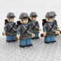 10pcs American Civil War Lone Star Confederate Army Soldiers Minifigures Set