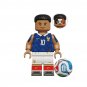 8pcs World Cup Vinicius Messi Mbappe De Bruyne Harry Kane Minifigures Minifigs