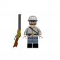 5pcs American Civil War Confederate Army Cavalry Corporal Minifigures Minifigs