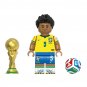 6pcs World Cup Hernandez Salah Neuer Rodriguez Casemiro Minifigures Minifigs Toy