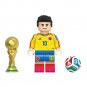 6pcs World Cup Hernandez Salah Neuer Rodriguez Casemiro Minifigures Minifigs Toy