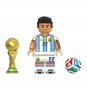 6pcs World Cup Junior Martinez Alvarez Musiala Kane Haaland Minifigures Minifigs