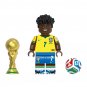 6pcs World Cup Junior Martinez Alvarez Musiala Kane Haaland Minifigures Minifigs