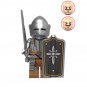 8pcs Ancient Warrior Medieval Knight Castle Guard Minifigures Minifigs Toy Gift