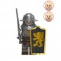 8pcs Ancient Warrior Medieval Knight Castle Guard Minifigures Minifigs Toy Gift