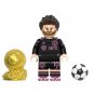 8pcs Football Golden Ball Ronaldo Messi Kaka Benzema Minifigures Minifigs Toys