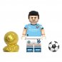 8pcs Football Golden Ball Ronaldo Messi Kaka Benzema Minifigures Minifigs Toys