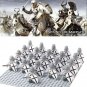 63pcs/set Medieval Spartans Warriors Army Knights Crusader Soldiers Minifigures