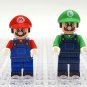 8pcs Super Mario Brothers Baby Luigi Toad Tanooki Raccoon Mario Minifigures Set