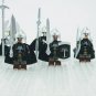 9pcs Lord of the Rings Heavy Armor Gondor Soldiers Fountain Guard Minifigures
