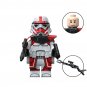 7pcs Star Wars Coruscant Guard Shock Troopers Commander Minifigures Minifigs Toy