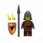 2pcs Medieval Castle Bull Knights Minifigures Minifigs Toy Gift