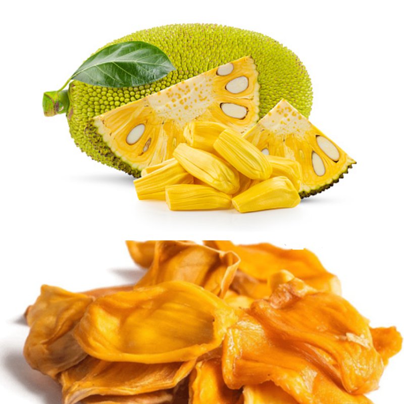 Organic Ripe Jackfruit Strips Dried/Dehydrated Healthy Food 450g (1 lb)