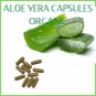Organic Aloe Vera Gel Powder 60 Capsules Herbal Digestive Defender, Cleanse & Gut
