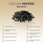 Ceylon Black Pepper (Piper nigrum) Whole Seeds 250 g High Quality Organic Peppercorns