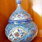 Enameled metal sugar bowl