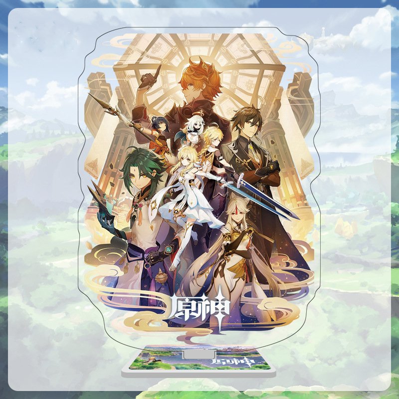 Eight Team Genshin Impact Acrylic Figure Stand