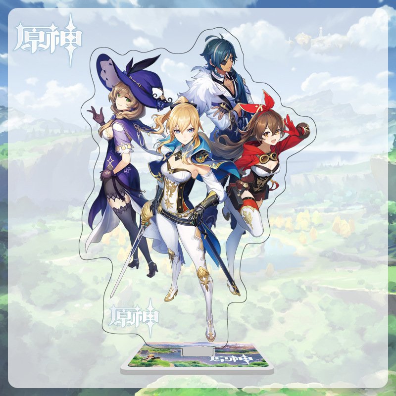 Four Team Genshin Impact Acrylic Figure Stand
