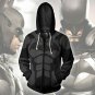 Bat-man Arkham Origins Superhero Zipper Hoodie